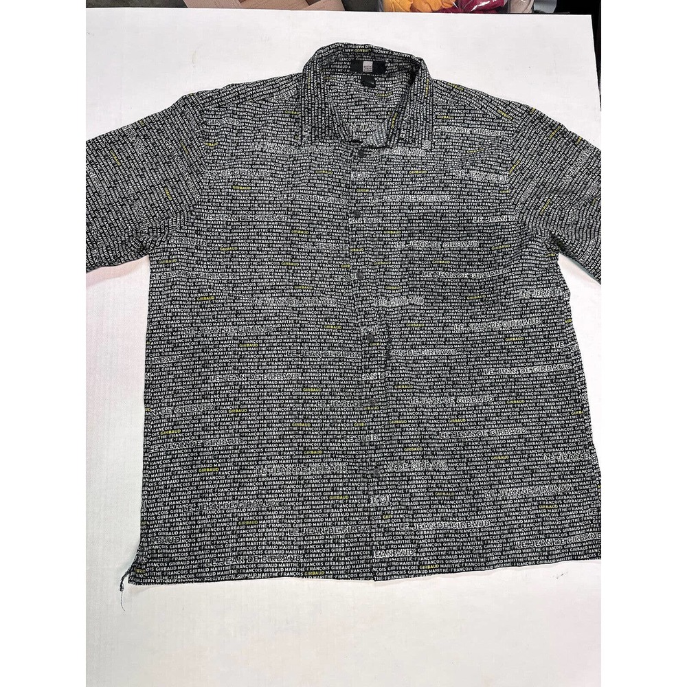 Vintage Marithe Francois Girbaud Logo Design Button Up Shirt Mens Size XXL